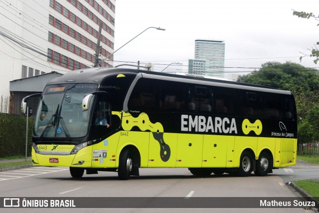 Expresso Princesa dos Campos 6443 na cidade de Curitiba, Paraná, Brasil, por Matheus Souza. Número da foto: #13132348.