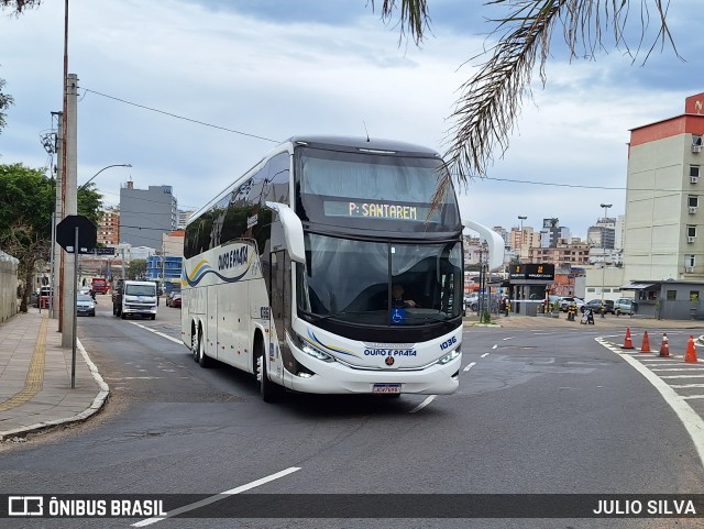 Viação Ouro e Prata 1036 na cidade de Porto Alegre, Rio Grande do Sul, Brasil, por JULIO SILVA. Número da foto: #13132619.