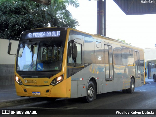 City Transporte Urbano Intermodal Sorocaba 2597 na cidade de Sorocaba, São Paulo, Brasil, por Weslley Kelvin Batista. Número da foto: #13131627.