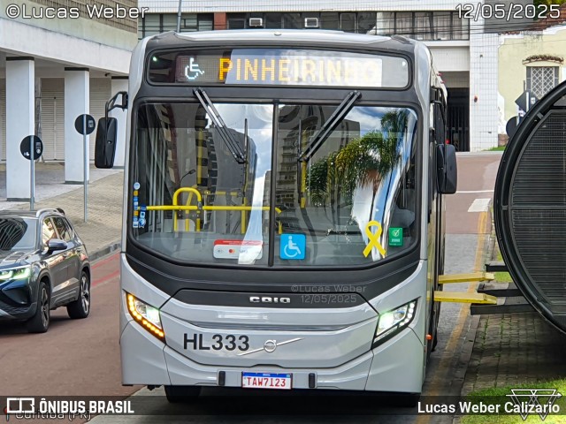 Auto Viação Redentor HL333 na cidade de Curitiba, Paraná, Brasil, por Lucas Weber Calizario. Número da foto: #13131281.