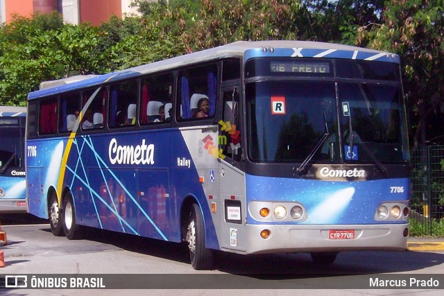 Viação Cometa 7706 na cidade de São Paulo, São Paulo, Brasil, por Marcus Prado. Número da foto: #13131844.