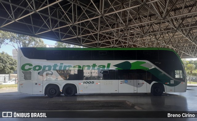 Viação Continental de Transportes 1005 na cidade de Patos de Minas, Minas Gerais, Brasil, por Breno Cirino. Número da foto: #13131276.