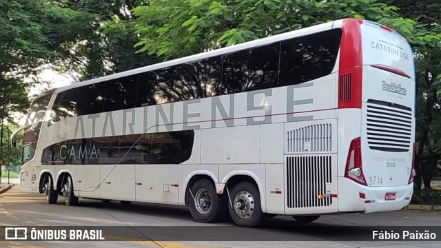 Auto Viação Catarinense 3714 na cidade de São Paulo, São Paulo, Brasil, por Fábio Paixão. Número da foto: #13130971.