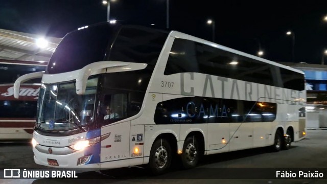 Auto Viação Catarinense 3707 na cidade de Rio de Janeiro, Rio de Janeiro, Brasil, por Fábio Paixão. Número da foto: #13130968.