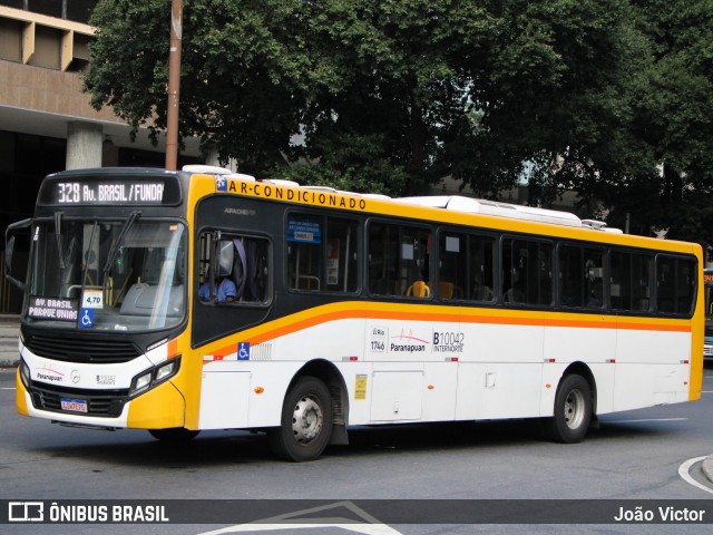 Transportes Paranapuan B10042 na cidade de Rio de Janeiro, Rio de Janeiro, Brasil, por João Victor. Número da foto: #13131671.