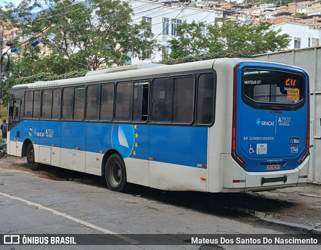 Viação Nossa Senhora das Graças A71533 na cidade de Rio de Janeiro, Rio de Janeiro, Brasil, por Mateus Dos Santos Do Nascimento. Número da foto: #13131167.