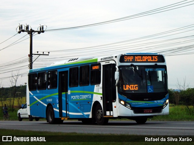Viação Ponte Coberta RJ 190.007 na cidade de Seropédica, Rio de Janeiro, Brasil, por Rafael da Silva Xarão. Número da foto: #13134468.