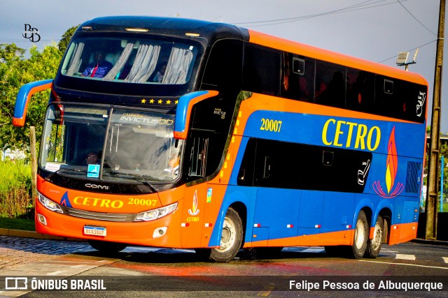 Viação Cetro 20007 na cidade de Camaçari, Bahia, Brasil, por Felipe Pessoa de Albuquerque. Número da foto: #13133949.