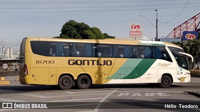 Empresa Gontijo de Transportes 18700 na cidade de Resende, Rio de Janeiro, Brasil, por Hélio  Teodoro. Número da foto: #13133065.