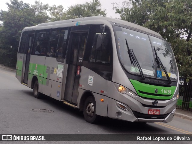Transcooper > Norte Buss 1 6738 na cidade de São Paulo, São Paulo, Brasil, por Rafael Lopes de Oliveira. Número da foto: #13133159.
