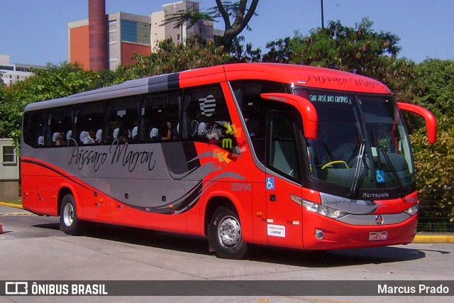 Empresa de Ônibus Pássaro Marron 5314 na cidade de São Paulo, São Paulo, Brasil, por Marcus Prado. Número da foto: #13133605.