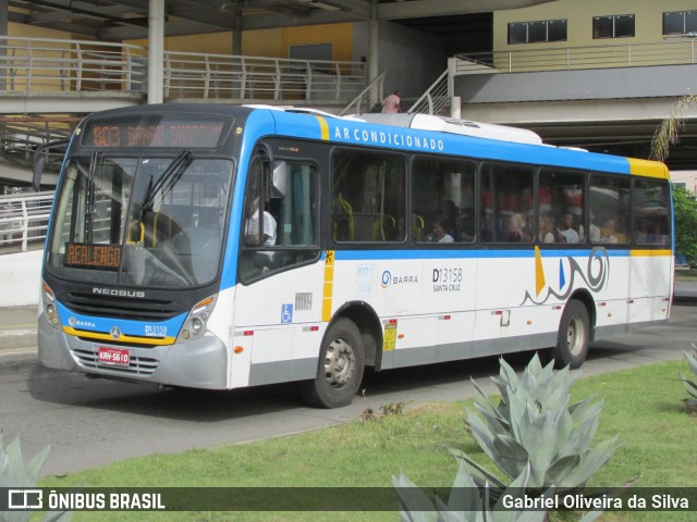Transportes Barra D13158 na cidade de Rio de Janeiro, Rio de Janeiro, Brasil, por Gabriel Oliveira da Silva. Número da foto: #13135807.