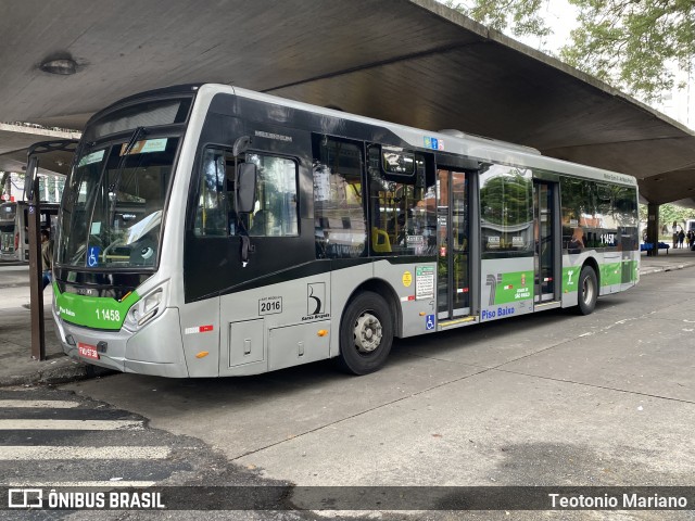 Viação Santa Brígida 1 1458 na cidade de São Paulo, São Paulo, Brasil, por Teotonio Mariano. Número da foto: #13134037.