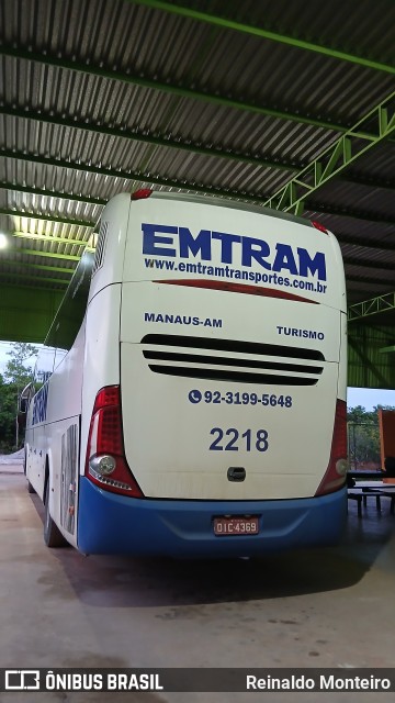 EMTRAM - Empresa de Transportes Manacapuru 2218 na cidade de Silves, Amazonas, Brasil, por Reinaldo Monteiro. Número da foto: #13133143.