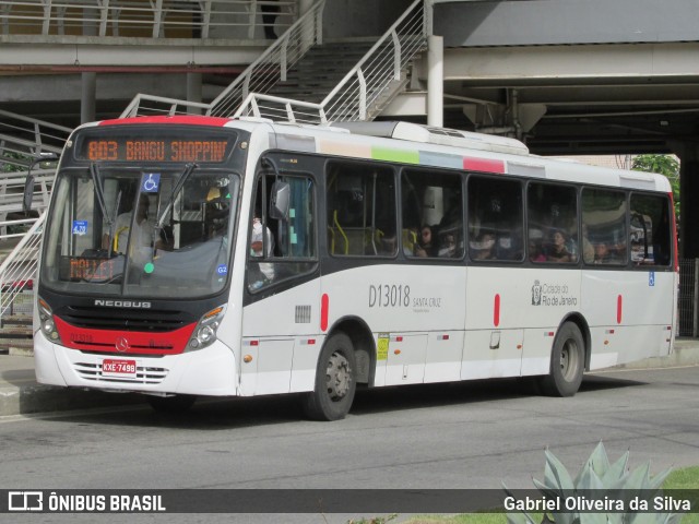 Transportes Barra D13018 na cidade de Rio de Janeiro, Rio de Janeiro, Brasil, por Gabriel Oliveira da Silva. Número da foto: #13135782.