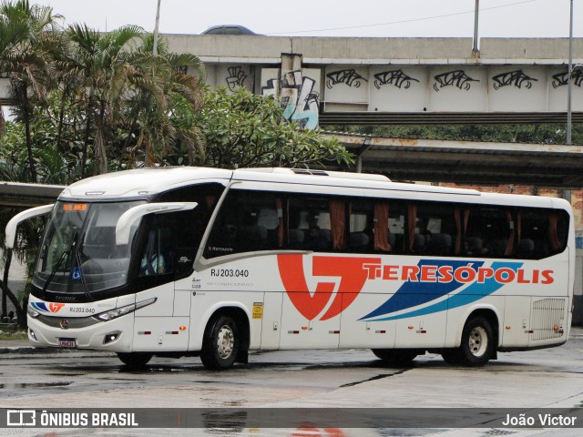 Viação Teresópolis RJ 203.040 na cidade de Rio de Janeiro, Rio de Janeiro, Brasil, por João Victor. Número da foto: #13135433.