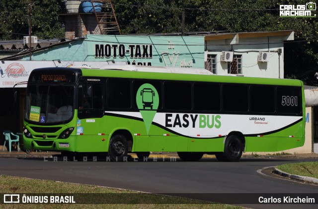 EasyBus 5001 na cidade de Foz do Iguaçu, Paraná, Brasil, por Carlos Kircheim. Número da foto: #13134416.