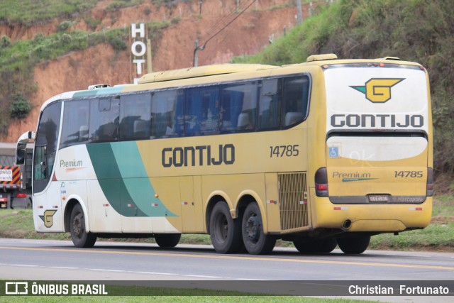 Empresa Gontijo de Transportes 14785 na cidade de Muriaé, Minas Gerais, Brasil, por Christian  Fortunato. Número da foto: #13133137.
