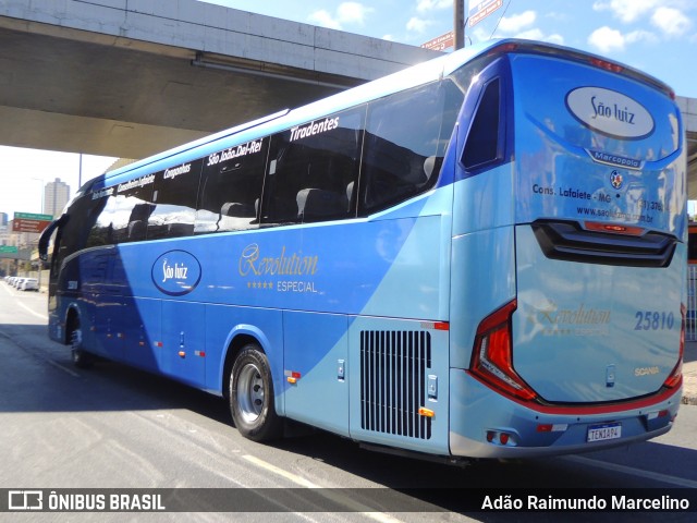 Viação São Luiz 25810 na cidade de Belo Horizonte, Minas Gerais, Brasil, por Adão Raimundo Marcelino. Número da foto: #13135765.