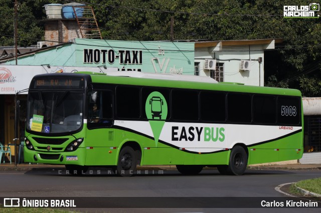 EasyBus 5003 na cidade de Foz do Iguaçu, Paraná, Brasil, por Carlos Kircheim. Número da foto: #13134428.