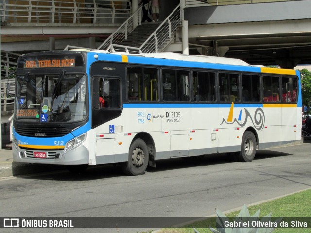 Transportes Barra D13105 na cidade de Rio de Janeiro, Rio de Janeiro, Brasil, por Gabriel Oliveira da Silva. Número da foto: #13135700.