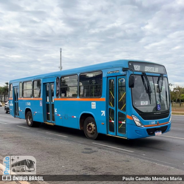Taguatur - Taguatinga Transporte e Turismo 05649 na cidade de Brasília, Distrito Federal, Brasil, por Paulo Camillo Mendes Maria. Número da foto: #13135049.