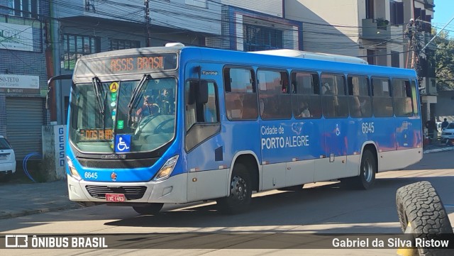 SOPAL - Sociedade de Ônibus Porto-Alegrense Ltda. 6645 na cidade de Porto Alegre, Rio Grande do Sul, Brasil, por Gabriel da Silva Ristow. Número da foto: #13135460.