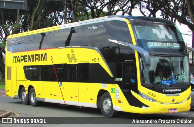 Viação Nova Itapemirim 40316 na cidade de Curitiba, Paraná, Brasil, por Alessandro Fracaro Chibior. Número da foto: #13133540.