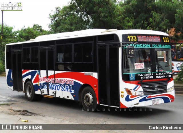 Empresa de Transporte 1º de Mayo S.R.L. - Línea 133 1724 na cidade de Asunción, Paraguai, por Carlos Kircheim. Número da foto: #13135278.