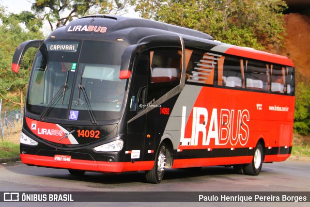 Lirabus 14092 na cidade de Campinas, São Paulo, Brasil, por Paulo Henrique Pereira Borges. Número da foto: #13135386.