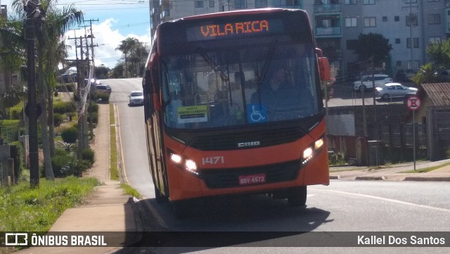 VCG - Viação Campos Gerais 1471 na cidade de Ponta Grossa, Paraná, Brasil, por Kallel Dos Santos. Número da foto: #13135636.