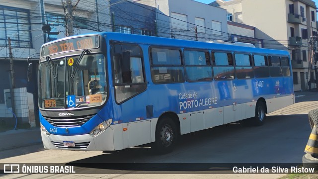 Nortran Transportes Coletivos 6407 na cidade de Porto Alegre, Rio Grande do Sul, Brasil, por Gabriel da Silva Ristow. Número da foto: #13135480.