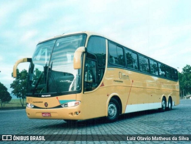 Viação Itapemirim 8073 na cidade de Guarapari, Espírito Santo, Brasil, por Luiz Otavio Matheus da Silva. Número da foto: #13138228.