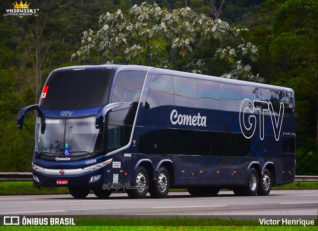 Viação Cometa 17328 na cidade de Petrópolis, Rio de Janeiro, Brasil, por Victor Henrique. Número da foto: #13137623.