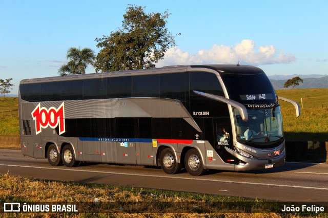 Auto Viação 1001 RJ 108.884 na cidade de Canas, São Paulo, Brasil, por João Felipe. Número da foto: #13137699.