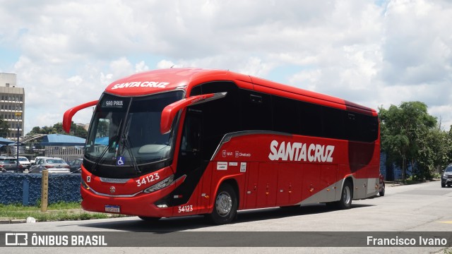 Viação Santa Cruz 34123 na cidade de São Paulo, São Paulo, Brasil, por Francisco Ivano. Número da foto: #13138612.