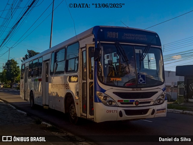 Consórcio Navegantes - 09  > Empresa de Transportes Nossa Senhora Aparecida > Empresa de Transportes Marcos da Silva 09171 na cidade de João Pessoa, Paraíba, Brasil, por Daniel da Silva. Número da foto: #13136422.