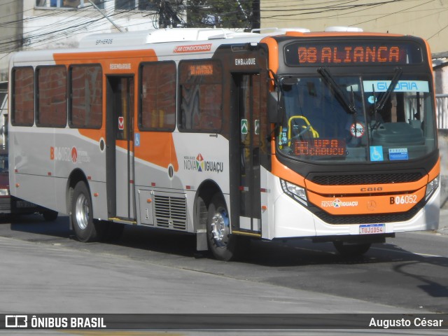 Expresso Nossa Senhora da Glória B06052 na cidade de Nova Iguaçu, Rio de Janeiro, Brasil, por Augusto César. Número da foto: #13137122.