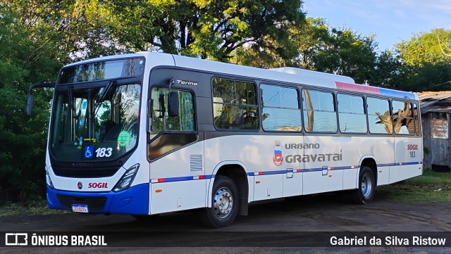 SOGIL - Sociedade de Ônibus Gigante Ltda. 183 na cidade de Gravataí, Rio Grande do Sul, Brasil, por Gabriel da Silva Ristow. Número da foto: #13138751.