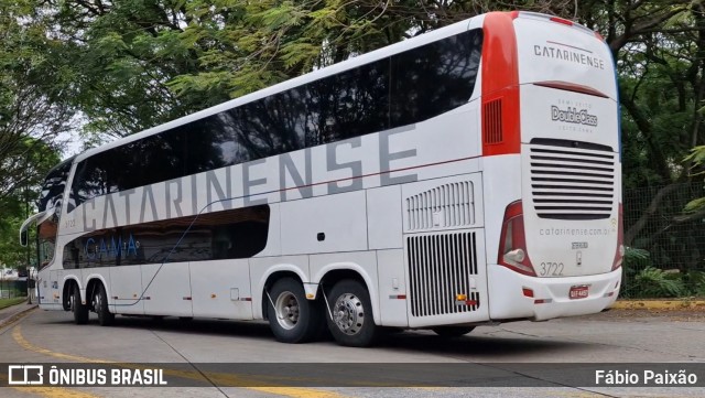 Auto Viação Catarinense 3722 na cidade de São Paulo, São Paulo, Brasil, por Fábio Paixão. Número da foto: #13136706.