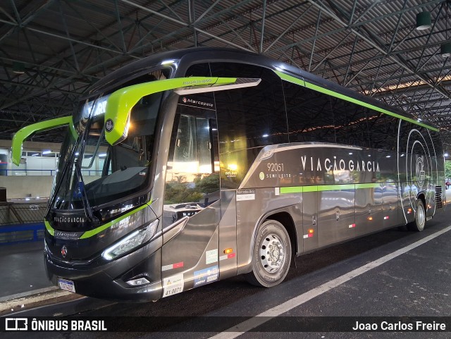 Viação Garcia 92051 na cidade de Bauru, São Paulo, Brasil, por Joao Carlos Freire. Número da foto: #13136690.