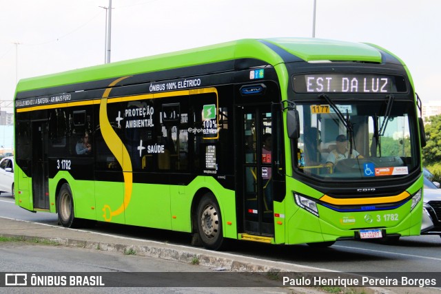 Viação Metrópole Paulista - Zona Leste 3 1782 na cidade de São Paulo, São Paulo, Brasil, por Paulo Henrique Pereira Borges. Número da foto: #13137995.