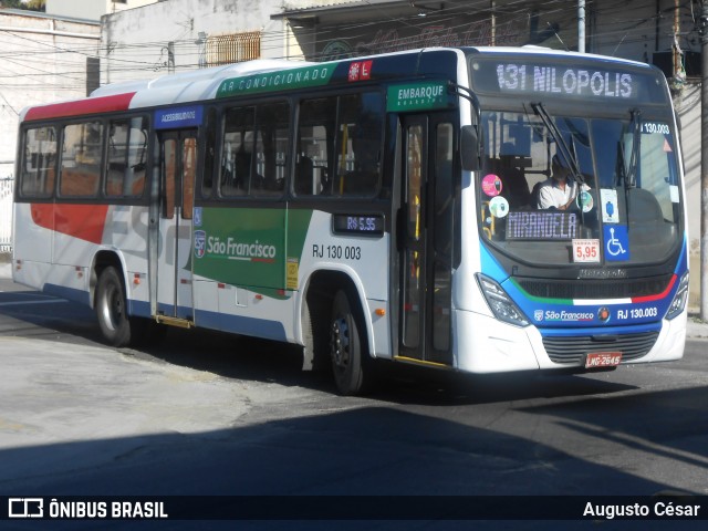 Expresso São Francisco RJ.130.003 na cidade de Nova Iguaçu, Rio de Janeiro, Brasil, por Augusto César. Número da foto: #13137224.