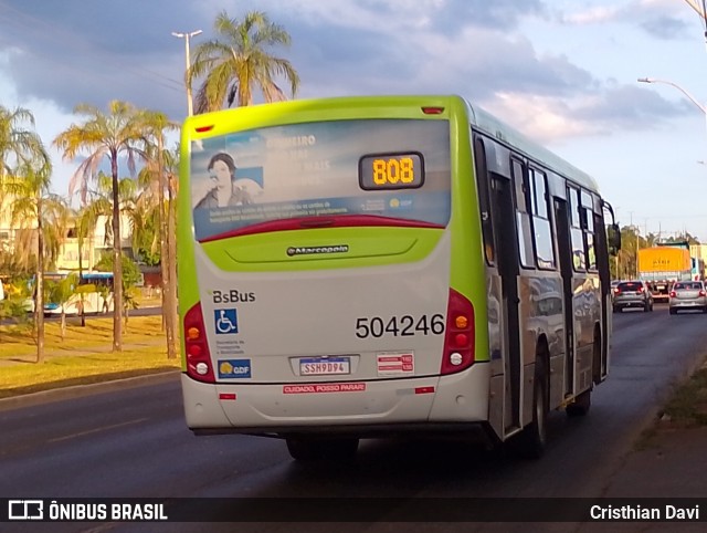 BsBus Mobilidade 504246 na cidade de Samambaia, Distrito Federal, Brasil, por Cristhian Davi. Número da foto: #13138771.
