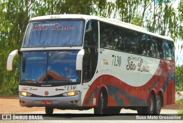 Expresso São Luiz 7130 na cidade de Cuiabá, Mato Grosso, Brasil, por Buss Mato Grossense. Número da foto: #13137219.