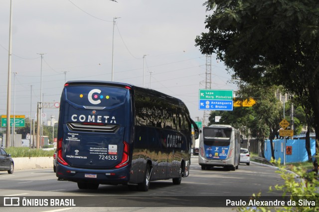 Viação Cometa 724533 na cidade de São Paulo, São Paulo, Brasil, por Paulo Alexandre da Silva. Número da foto: #13137822.