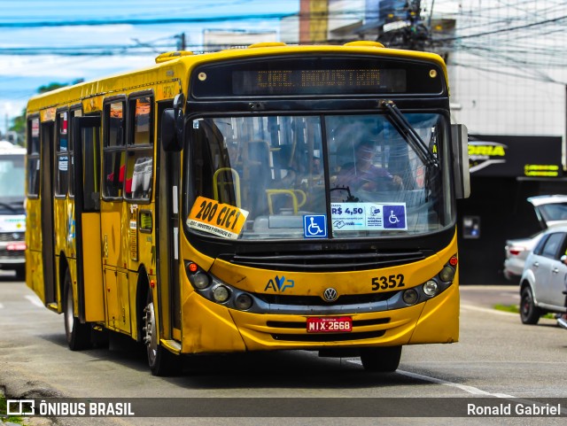 AVP - Auto Viação Paraíso 5352 na cidade de Aracaju, Sergipe, Brasil, por Ronald Gabriel. Número da foto: #13136031.