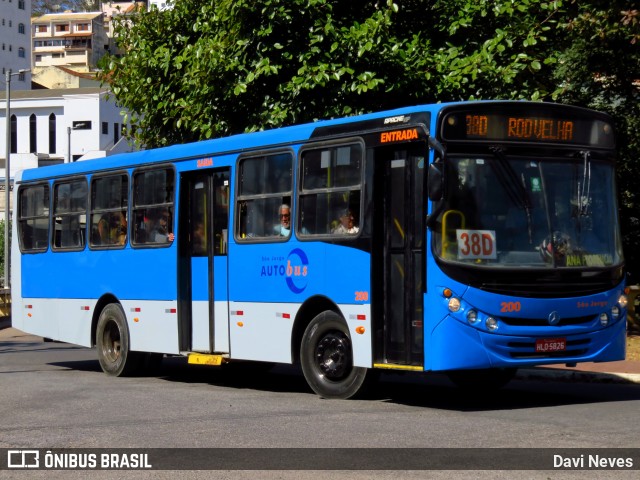 São Jorge Auto Bus 200 na cidade de Ponte Nova, Minas Gerais, Brasil, por Davi Neves. Número da foto: #13137231.