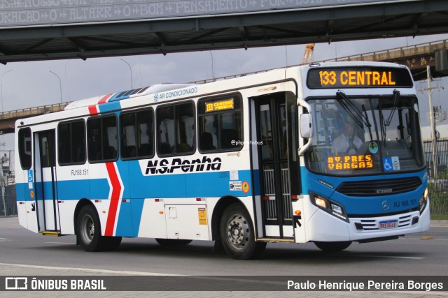 Viação Nossa Senhora da Penha RJ 188.151 na cidade de Rio de Janeiro, Rio de Janeiro, Brasil, por Paulo Henrique Pereira Borges. Número da foto: #13137954.
