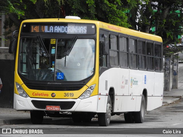 Coletivo Transportes 3619 na cidade de Caruaru, Pernambuco, Brasil, por Caio Lira. Número da foto: #13136301.